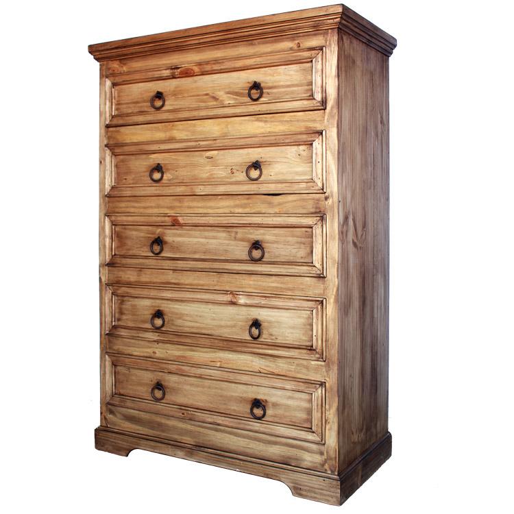 Mexican Rustic Pine Tall Oasis Dresser