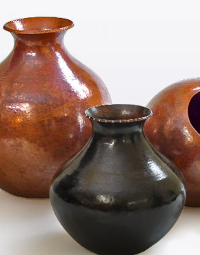 Artisan Copper Vases