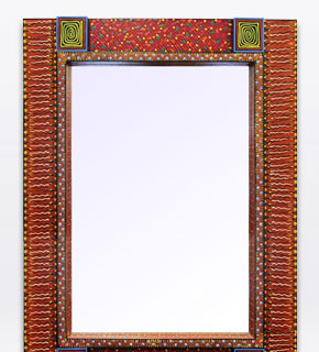 Painted Wooden Mirrors