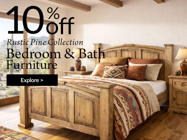 Rustic Pine Bedroom & Bathroom Furniture