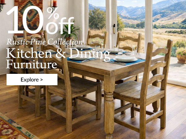 Rustic Pine Kitchen & Dining Room Furniture
