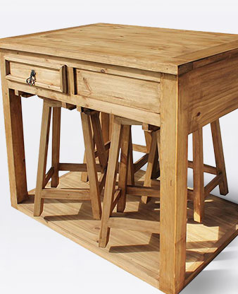 10%-15% Off Rustic Pine Kitchen & Dining Room Furniture
