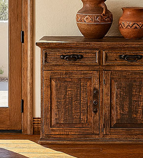 Rustic Ranch Cabinets & Credenzas