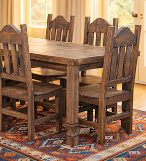 Rustic Ranch Dining Room Sets