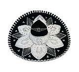 Black & Silver Charro Sombrero