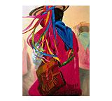 Indigena con Morral Oil Painting on Canvas