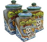 Day of the Dead Square Kitchen Canister