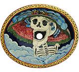 Day of the Dead Majolica Sink