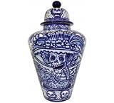 Day of the Dead XL Majolica Ginger Jar