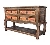Angelina Console Table w/ Copper Drawers