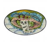 Day of the Dead Majolica Oval Platter