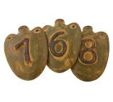 House Numbers: Green Amphora