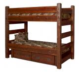 Barnwood Bunk Bed w/ Drawers