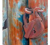 Lock and DoorOil Painting on Canvas