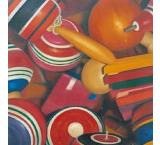 Wooden Toys Oil Painting on Canvas