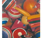Wooden Toys Oil Painting on Canvas