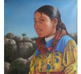 Muchacha Tarahumara Oil Painting on Canvas