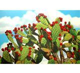 Prickly Pear Oil Painting on Canvas
