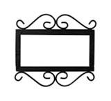 Wrought Iron House Number Frame