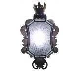 Corona Wall Sconce w/Crackled Glass