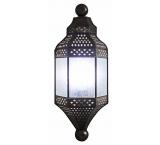Moroccan Wall Sconce w/Crackled Glass