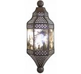 Moroccan Wall Sconce w/Antiqued Glass