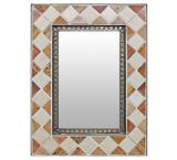 Stone Tile Mirror w/ Onyx & Marble Tiles
