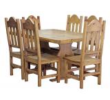 Trestle Dining Set w/ Santana Chairs