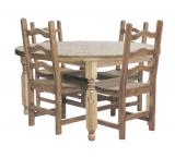 Round Lyon Dining Setw/ Colonial Chairs