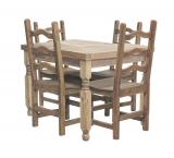 Square Lyon Dining Set w/ Colonial Chairs
