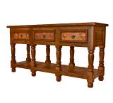 Kyla Console Table w/ Copper Drawers