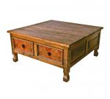 Four-Drawer Coffee Table w/ Copper Drawers