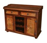 Cantina Wine Cabinet w/ Copper Doors & Drawers