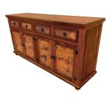 Four-Door Cabinet w/ Copper Doors & Drawers