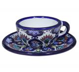 Talavera Coffee Cup w/ Saucer