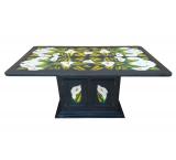 Rectangular Calla Lily Dining Table