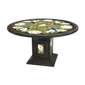 Large Round Calla Lily Dining Table