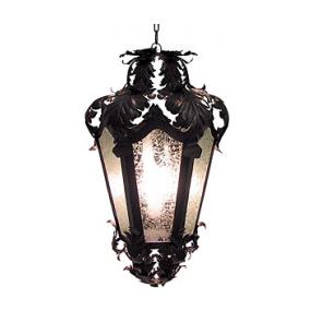 Ramo Lantern w/Crackled Glass