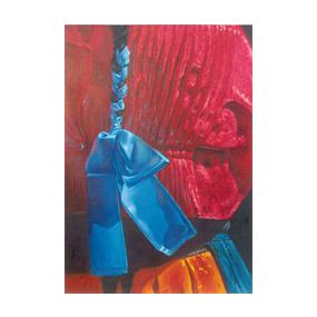 Indigena Mono Azul Oil Painting on Canvas