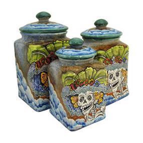 Day of the Dead Square Kitchen Canister