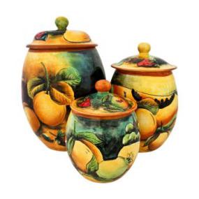 Oval FruitKitchen Canister