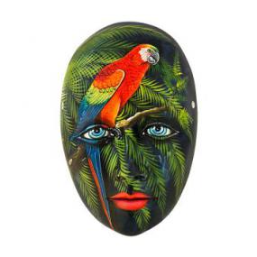 Red Macaw Mask