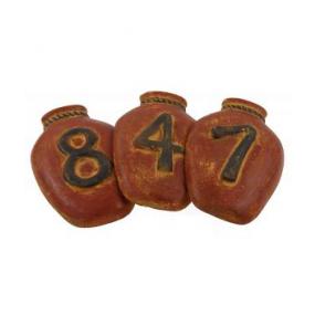 House Numbers: Red Ginger Jar