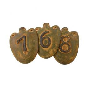 House Numbers: Green Amphora