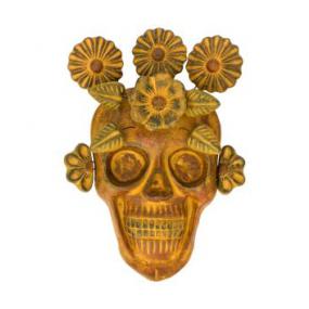 Skull Mask with Flowers