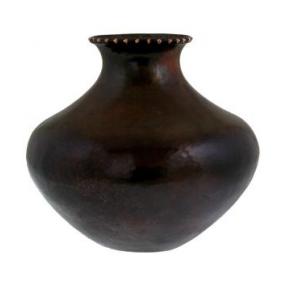 Patzcuaro Copper Vase:Chocolate Finish