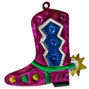 Cowboy Boot Ornament 