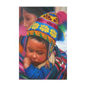 Nino con GorroOil Painting on Canvas