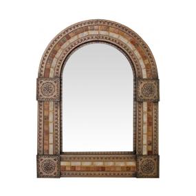 Arched Tile Mirrorw/ Onyx & Marble Tiles