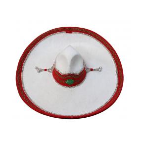 Red, White & Green Charro Fino Sombrero